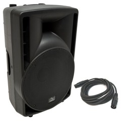 Harmony Audio HA-C12A Pro DJ 12″ Powered 800W Active PA Speaker & 15FT XLR Cable