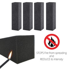 4 Pack Acoustic Wedge Studio Soundproofing Foam Corner Block Bass Trap 24″x3″x3″