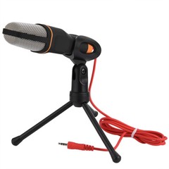 3.5mm Condenser Microphone Mini Tripod Stand Recording Studio Sound For PC/Phone
