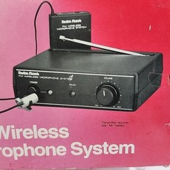 Radio Shack FM Wireless Microphone System 321221A Match Receiver Transmitter NOS
