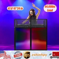DJ Display Stand, DJ Event Booth Facade, Portable DJ Facade Booth Table, DJ Cont
