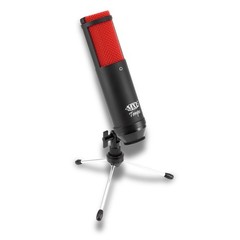 MXL Mics, 1 Instrument Condenser Microphone, Black/Red, 2.95 x 5.91 x 12.20 inch