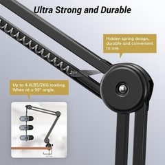 Microphone Boom Arm, Adjustable Microfono Stand Mic Arm with Extra-large Pop …
