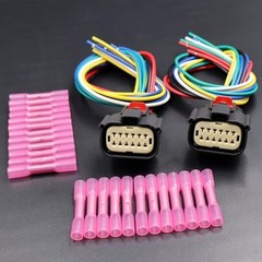 LIZAPUS 2Pcs Headlights Connector Compatible with Chrysler 200 2015-2017