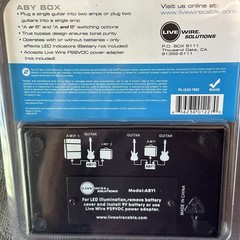 Live Wire Solutions ABY Selector/Combiner Box/Foot Pedal, Unopened