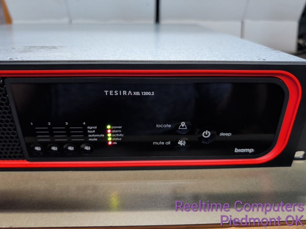 Biamp TesiraXEL 1200.2 4-Channel 2400W AVB Network Amplifier Tested