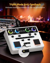 AVE-100 Vocal Effects Processor with Auto Pitch Correction/Harmony/Echo/Rever…