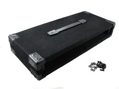 PROCRAFT 1U 9″ Deep Rack Case in Black Carpet Wrap – Top Handle w/ Rack Screws
