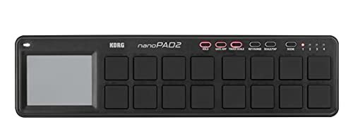 Korg nanoPAD2 Slim-Line USB MIDI Pads Black Software license included NEW