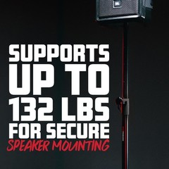Adjustable Sub Pole Speaker Stand Heavy Duty 60 Inch Height Support 132 Lbs