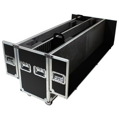Flat Panel Monitor LED LCD Plasma TV Dual 70″-85″ Adjustable Flight Case idjnow