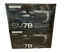 Shure SM7B Cardioid Dynamic Vocal Microphone $349 For Both Mics