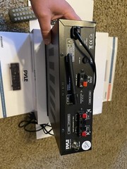 Pyle PFA600BU Wireless Amplifier PA Receiver & Microphone Receiver System