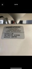 Soundsphere Q-8 Single Loudspeaker White (SINGLE) 100 watts 8 ohms