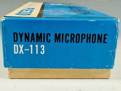 vintage Piezo Dynamic Microphone Model DX-113, New In Box Japan Jericho New York