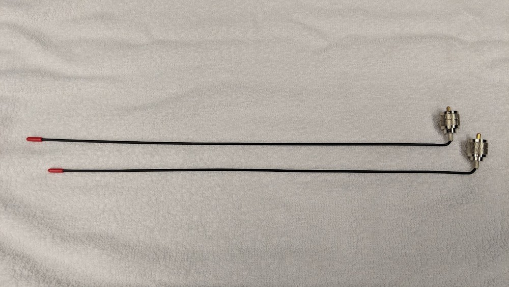 Antenna for Shure LX4, SC4, and similar (ATW-R12) VHF wireless mic receivers.
