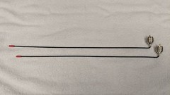 Antenna for Shure LX4, SC4, and similar (ATW-R12) VHF wireless mic receivers.