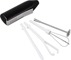 Lightweight Black Mini Mixer with 4 Attachments – Perfect for Beating & Blending