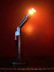 Vintage 1950’s Electro Voice 664 dynamic microphone custom LED lamp midcentury