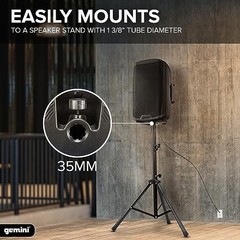 Gemini Sound AS-2110P Powered 10 Inch PA System 1000 Watt DJ Speaker