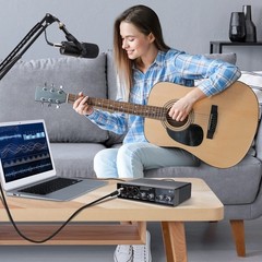 YOUSHARES USB Audio Interface for Recording Music, AudioBox Mic Preamps 48v 2…