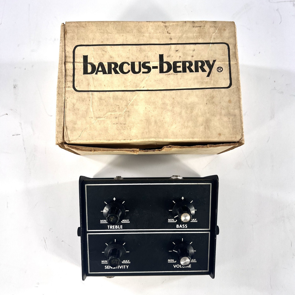 CIB Vintage 1980s Barcus-Berry 1330 Standard Pre-Amp 2 Band Equalizer *UNTESTED*