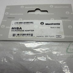 Manfrotto MIBA 3366 Microphone Adapter Made In Italy – NEW