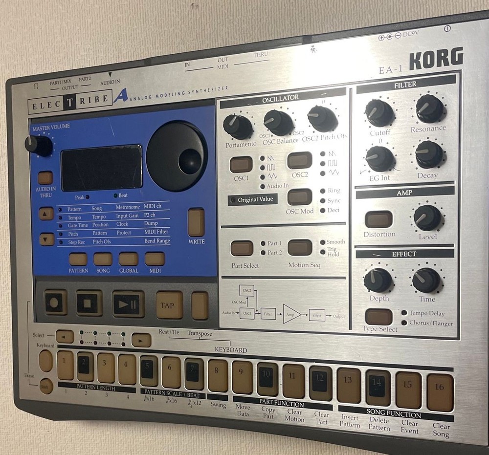 KORG EA-1 Electribe Analog Modeling Synthesizer Silver #0001