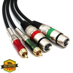 SiYear Dual XLR Female to RCA 1.5m Cable