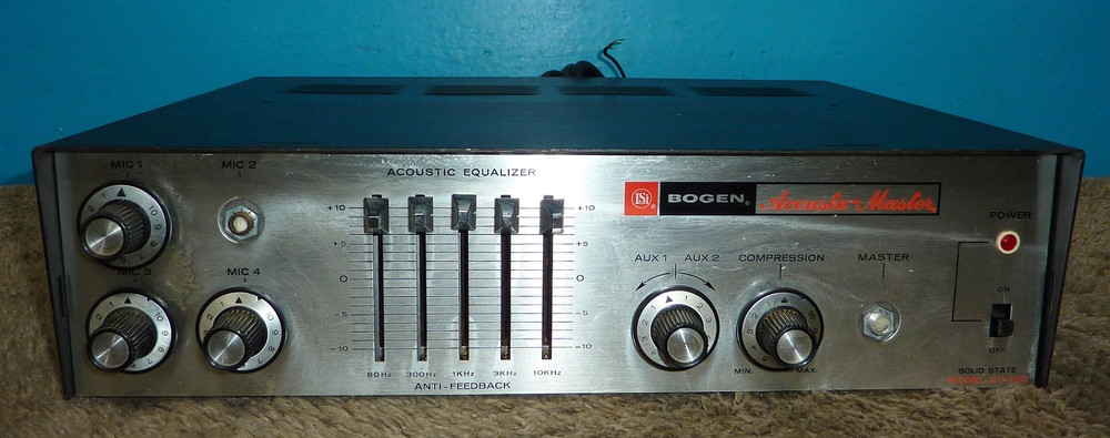 Bogen Model CT-100 Acousta-Master Equalizer Amplifier As-is
