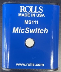Rolls MS111 Mic Switch On/Off Latching or Momentary Microphone Mute Switch