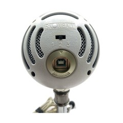 Blue Snowball White Wired USB Microphone Completer with Stand