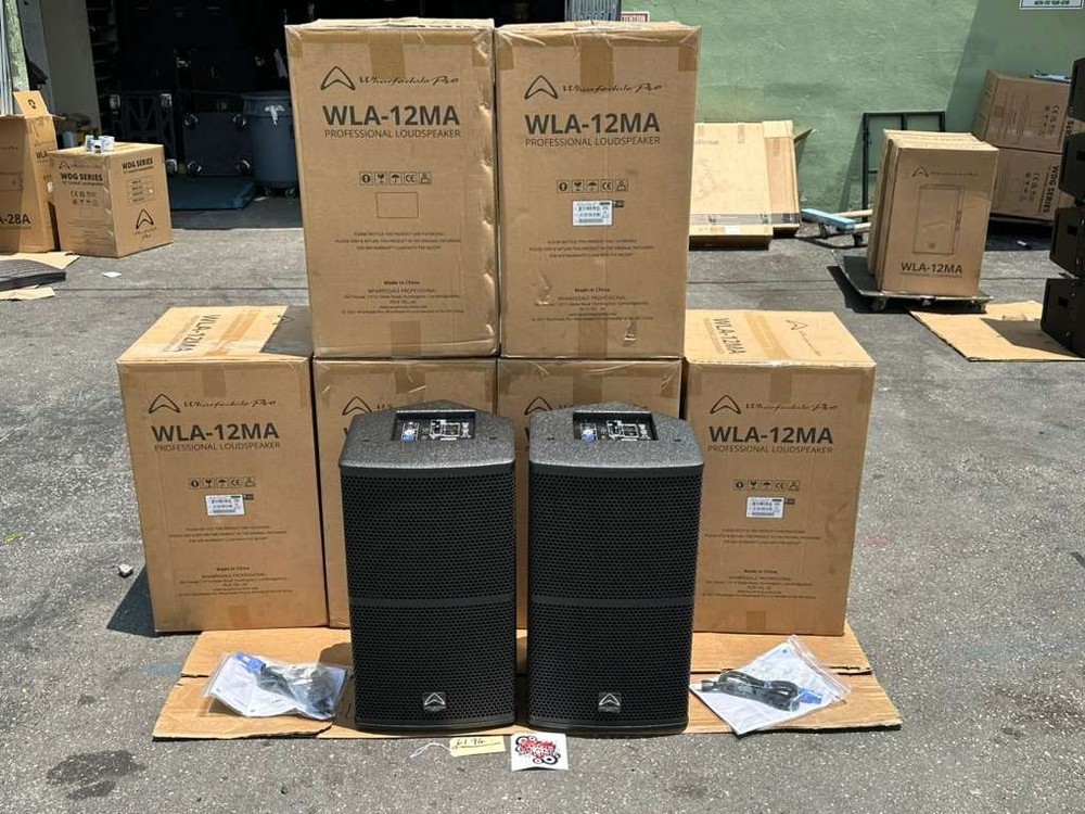 (6) Wharfedale WLA-12MA, 12-Inches Active Monitor Loudspeaker 1500W #6194 (THS)