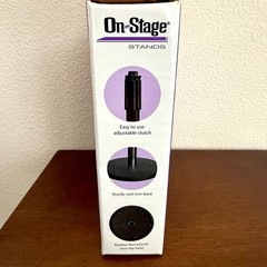 On-Stage Stands Desktop Microphone Stand with Box – DS7200 – Black Shaft & Base