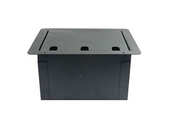 Audio Floor Box With 10 D Holes & Duplex AC Outlet by Elite Core