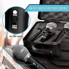 Pyle Professional Dynamic Microphone Kit with XLR Cables and Pop Filters