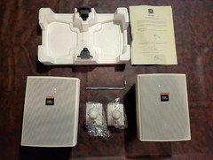 JBL Control 25AV-WH Speaker Pair – White – New