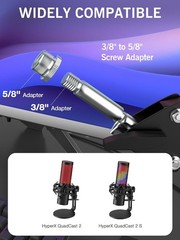 QuadCast 2 Boom Arm, Mic Arm Microphone Arm for HyperX QuadCast 2 with HyperX Qu