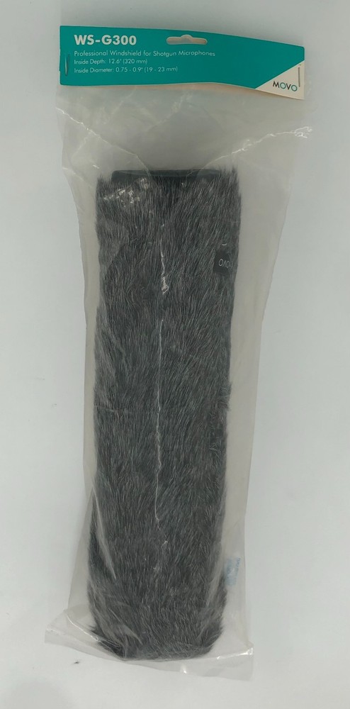 Movo WS-G300 Furry Rigid Windscreen for Mic 18-23mm in Diameter and up to 11.8″