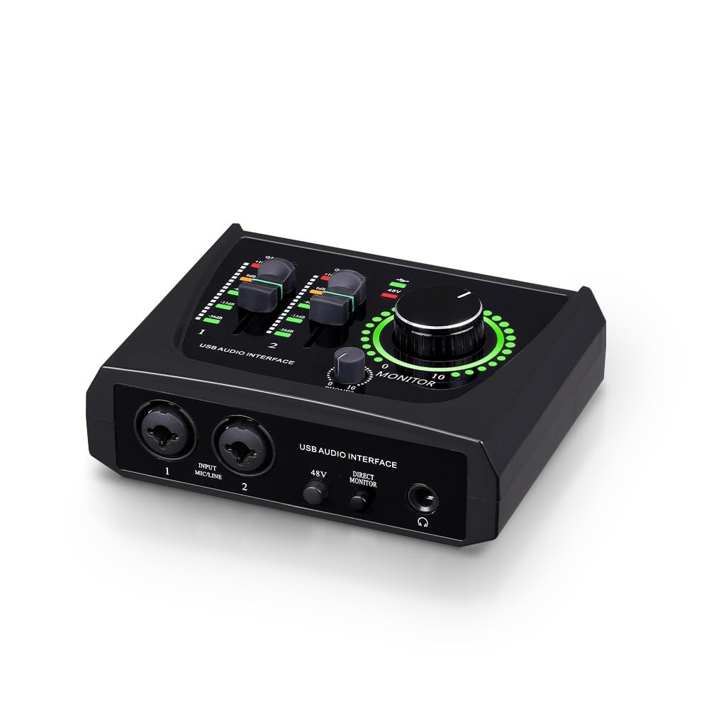 BOMGE mini 2 Channel USB Audio Interface for Recording, Streaming and…
