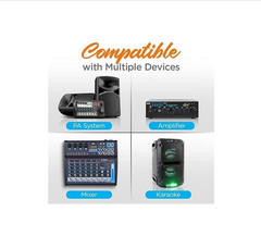 Pyle VHF Fixed Frequency Wireless Microphone System, Adjustable Volume Controls