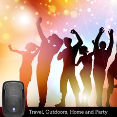 TPro 10“ 1500 Watts Bluetooth Speaker w/ Built-in Amplifier, Mic, USB SD Slots