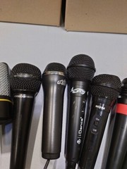 Lot of 10 Used Microphones – Various Brands and Models, Working