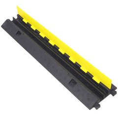 3 Pack of 2 Channel Rubber Cable Protector Ramps Heavy Duty 11000lbs Capacity