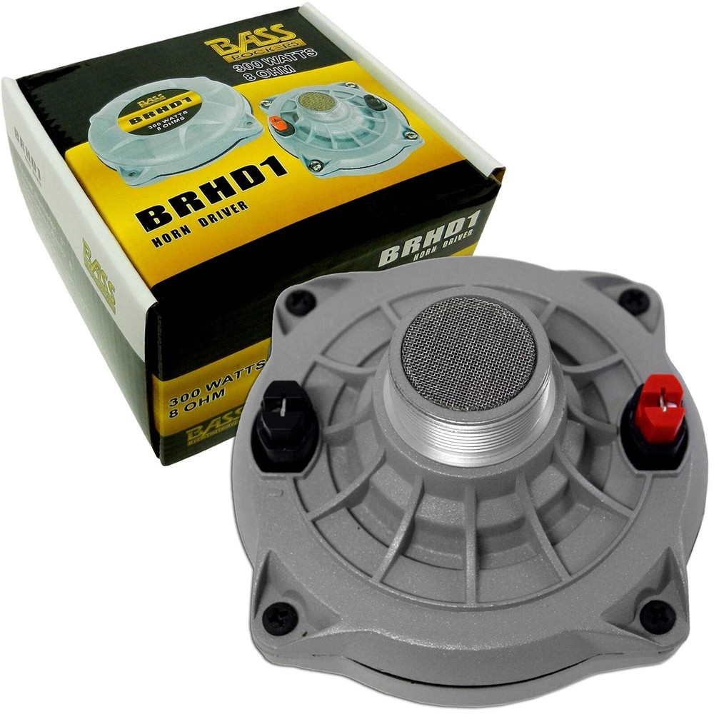 300 Watt Compression Horn Driver Screw-On 1″ Throat 2″ Voice-Coil 8-Ohm Aluminum