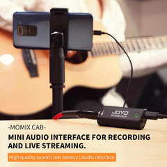 JOYO Guitar Audio Interface for Phone, Direct Monitoring with 6.35Mm Input & 3.5