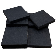 Polyester Acoustic Blocks Black NEW 3D Decorative Wall Art Peel & Stick 24pk