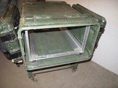 Rackmount 06U x24 Slide Out Rack ECS Legacy 19″ Shock Mount Composite Green