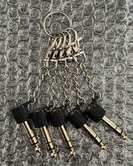 High Quality Copper 3.5 to TRS Headphone Adapter Keychain 5 Pack 3D Printed PETG