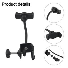 Tablet Holder Clip Music Stand Mount Metal And Plastic Material Versatile Usage